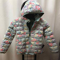 The North Face Baby Blue Floral Child Size 7 Girl's Outerwear