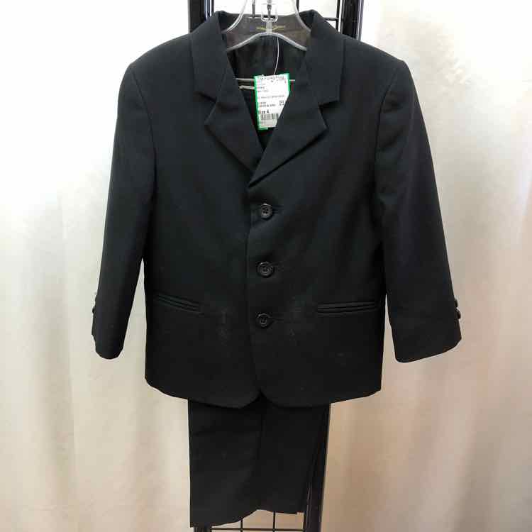 Amherst Black Solid Child Size 4 Boy's Suit