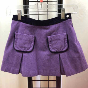 Oscar De La Renta Purple Solid Child Size 10 Girl's Skirt