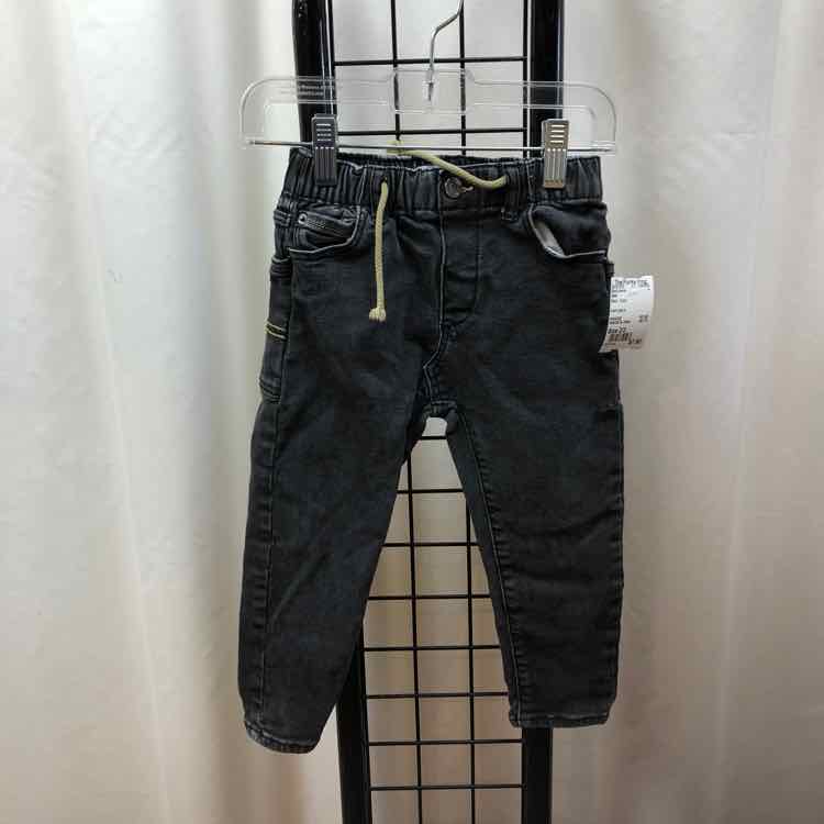 Zara Black Solid Child Size 2/3 Boy's Jeans