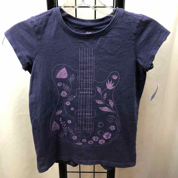 Tea Purple Graphic Child Size 7 Girl's Shirt