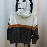 Okaidi White Solid Child Size 3 Boy's Sweater