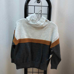 Okaidi White Solid Child Size 3 Boy's Sweater