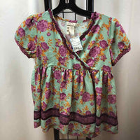 Matilda Jane Baby Blue Floral Child Size 12 Girl's Shirt