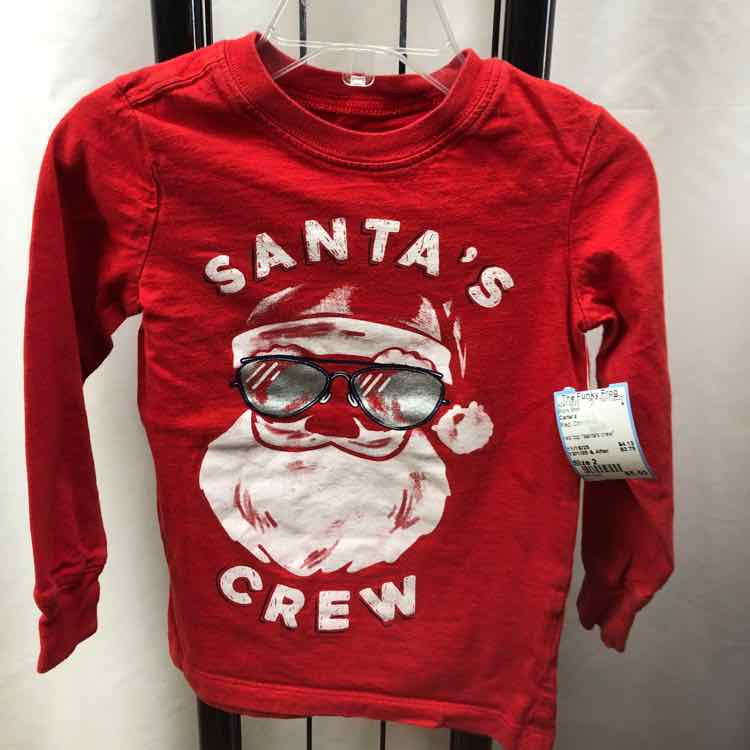 Carter's Red Christmas Child Size 2 Boy's Shirt