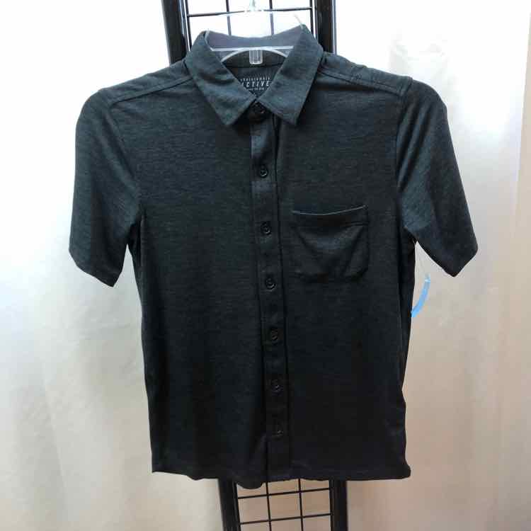 Abercrombie Black Streaked Child Size 9/10 Boy's Shirt