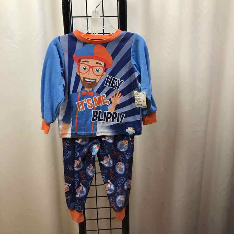 Blue Character Child Size 3 Boy's Pajamas