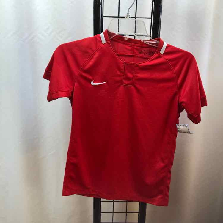 Nike Red Patterned Child Size 10/12 Boy's Shirt