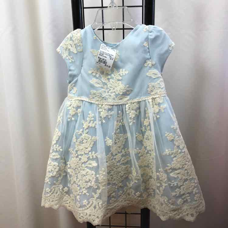 Pipa & Julie Baby Blue Lace Child Size 24 m Girl's Dress