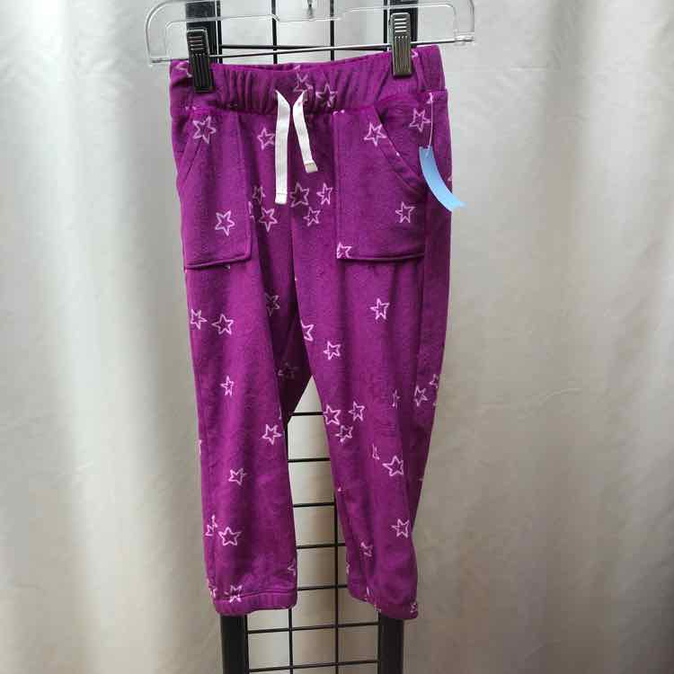 Cat & Jack Purple Stars Child Size 3 Girl's Pants