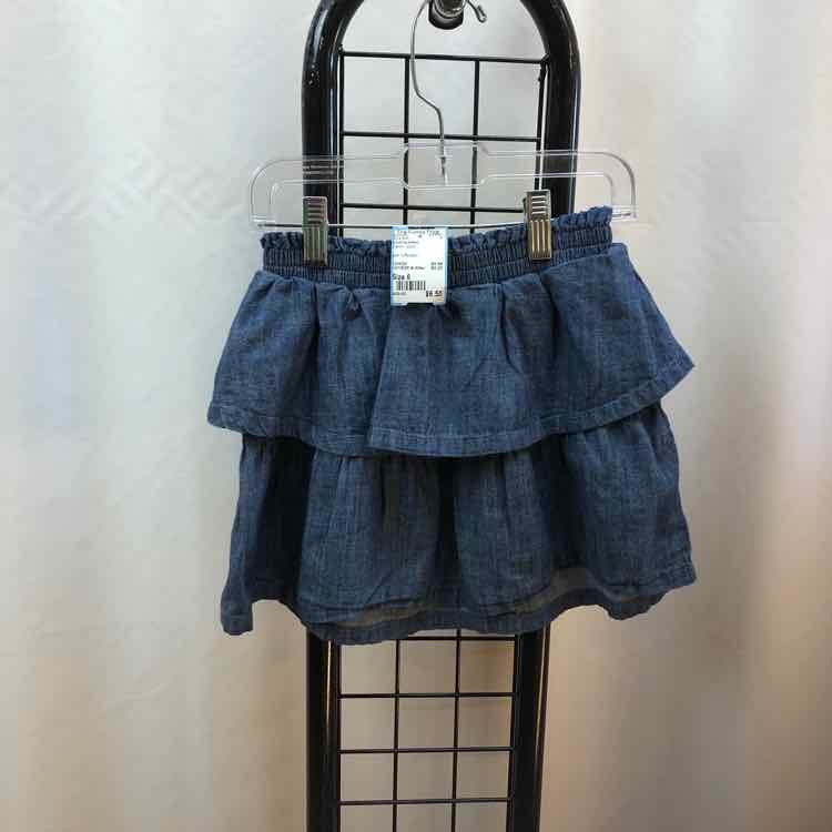 jumping beans Denim Solid Child Size 6 Girl's Skirt