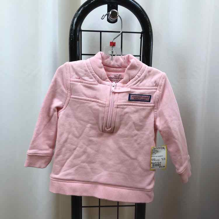 Vineyard vines Pink Logo Child Size 6-12 m Girl's Sweatshirt