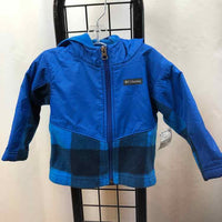 Columbia Blue Checkered Child Size 12-18 m Boy's Outerwear