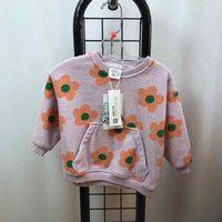 Zara Pink Floral Child Size 12-18 m Girl's Sweatshirt