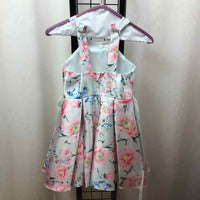 Rare Editions White Floral Child Size 7 Girl's Dress
