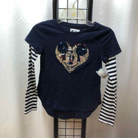 Gap Navy Sequin Child Size 8 Girl's Shirt