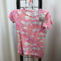 Posh Peanut Pink Patterned Child Size 3 Girl's Pajamas