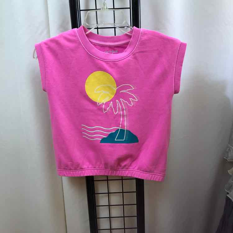 Cat & Jack Pink Graphic Child Size 8 Girl's Sweatshirt