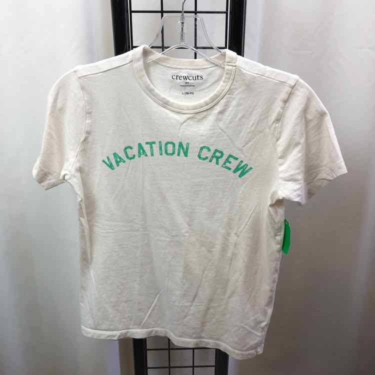 Crew Cuts White Graphic Child Size 10/12 Boy's Shirt