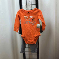 Carter's Orange Graphic Child Size 9 m Girl's Outfit