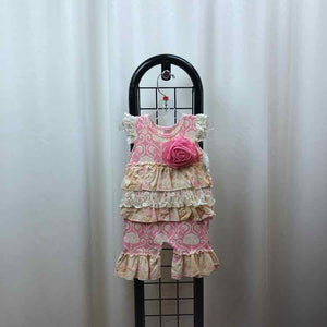 Giggle Moon Pink Patterned Child Size 3 m Girl's Outfit