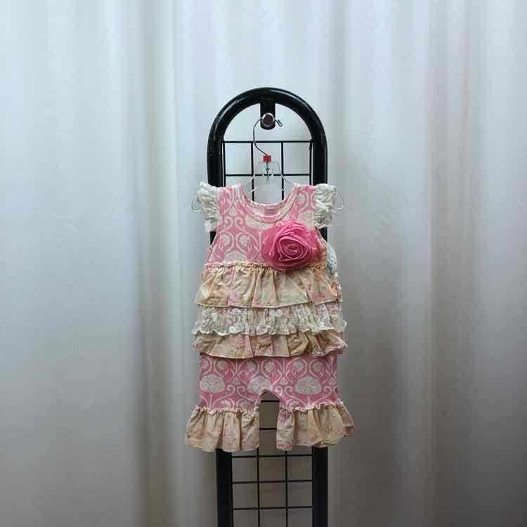 Giggle Moon Pink Patterned Child Size 3 m Girl's Outfit