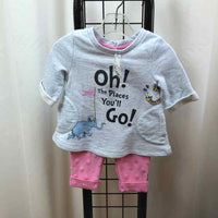 Dr Seuss Gray Graphic Child Size 12 m Girl's Outfit