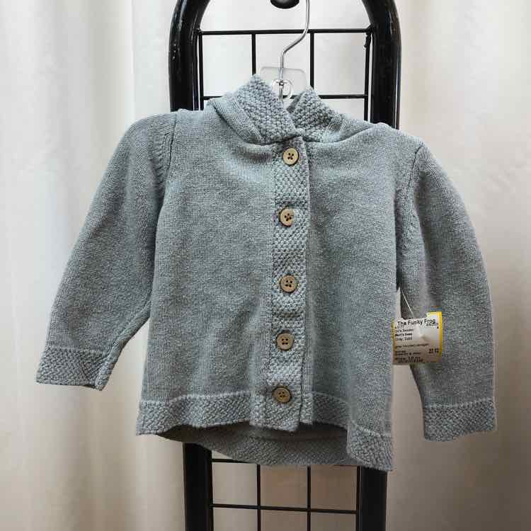 Burt's bees Gray Solid Child Size 12 m Girl's Sweater