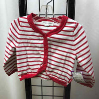 Pumpkin Patch Red Stripe Child Size 6-12 m Girl's Sweater