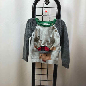 mudpie Gray Christmas Child Size 12-18 m Boy's Sweater