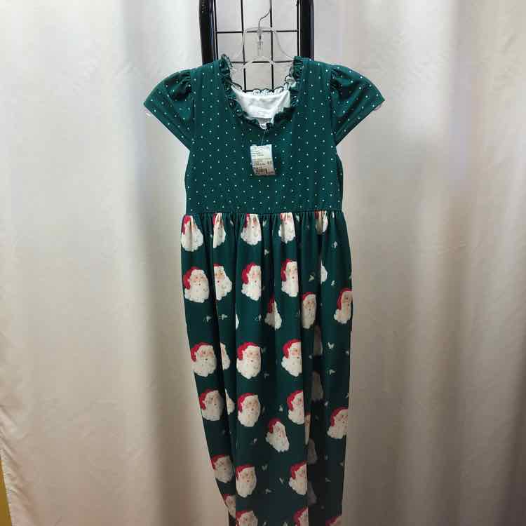 Sweet Honey Green Christmas Child Size 10 Girl's Pajamas