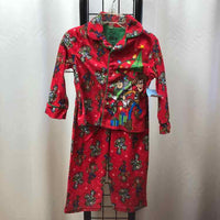 Disney Red Christmas Child Size 3 Boy's Pajamas