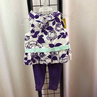 Janie and Jack Purple Floral Child Size 12-18 m Girl's Outfit
