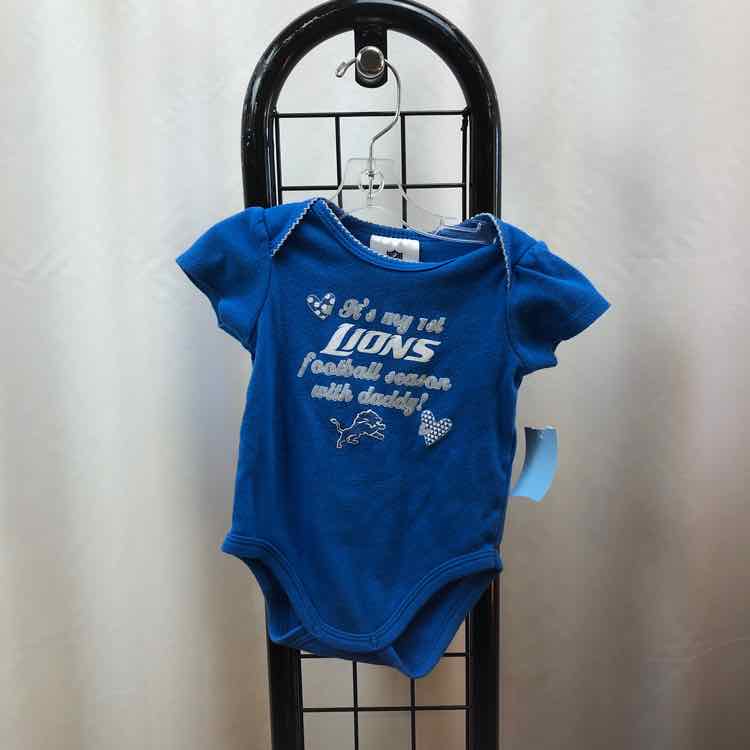 NFL Blue Graphic Child Size 3-6 Months Girl's Shirt