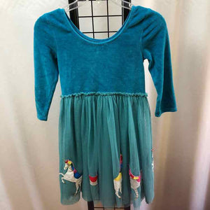 Mini Boden Turquoise Patch Child Size 9/10 Girl's Dress