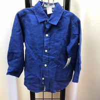 Janie and Jack Blue Solid Child Size 18-24 m Boy's Shirt