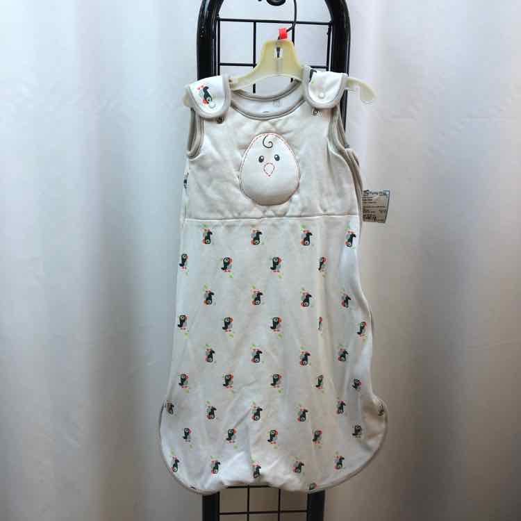 Nested Bean White Patterned Child Size 0-6 m Girl's Pajamas