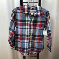 Children's Place Blue Plaid Child Size 5/6 Boy's Shirt