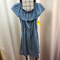 Old Navy Denim Solid Child Size 12 Girl's Dress