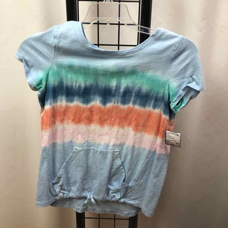 Land's End Rainbow Tye Dye Child Size 10/12 Girl's Shirt