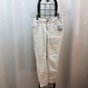 Vanilla Star White Solid Child Size 7 Girl's Pants