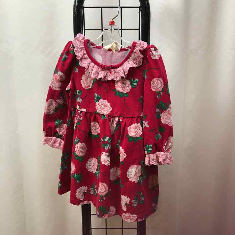 Matilda Jane Red Floral Child Size 18-24 m Girl's Dress