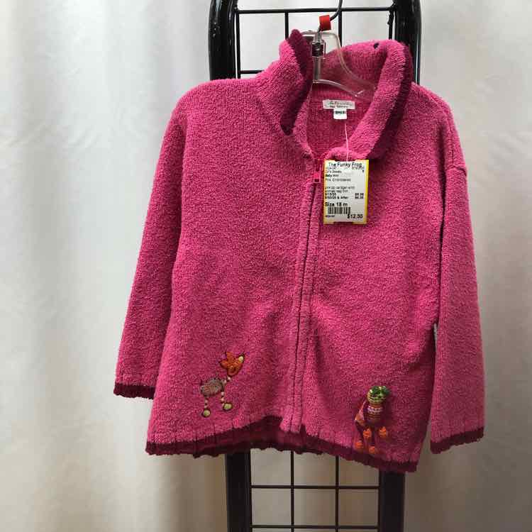 Baby mini Pink Embroidered Child Size 18 m Girl's Sweater
