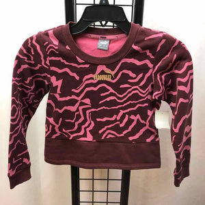 Puma Maroon Patterned Child Size 7/8 Girl's Sweatshirt