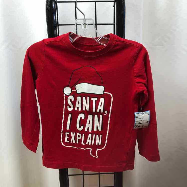 Carter's Red Christmas Child Size 2 Boy's Shirt