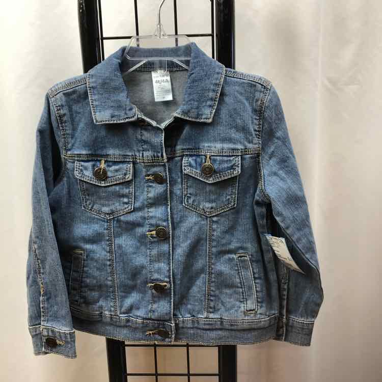 Carter's Denim Solid Child Size 4 Girl's Jacket/Blazer
