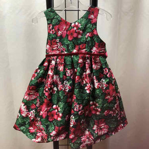 Pipa & Julie Black Floral Child Size 3 Girl's Dress