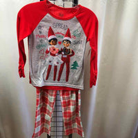 Elf on the Shelf Red Christmas Child Size 7/8 Girl's Pajamas