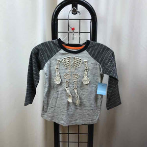 mudpie Gray Halloween Child Size 2/3 Boy's Shirt