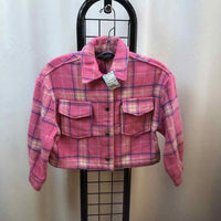 jou jou Pink Plaid Child Size 12/14 Girl's Jacket/Blazer